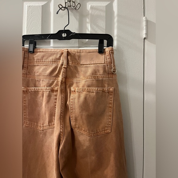 Ulla Johnson Wide Leg Margot Jean Tan/Orange Jeans - Picture 5 of 8